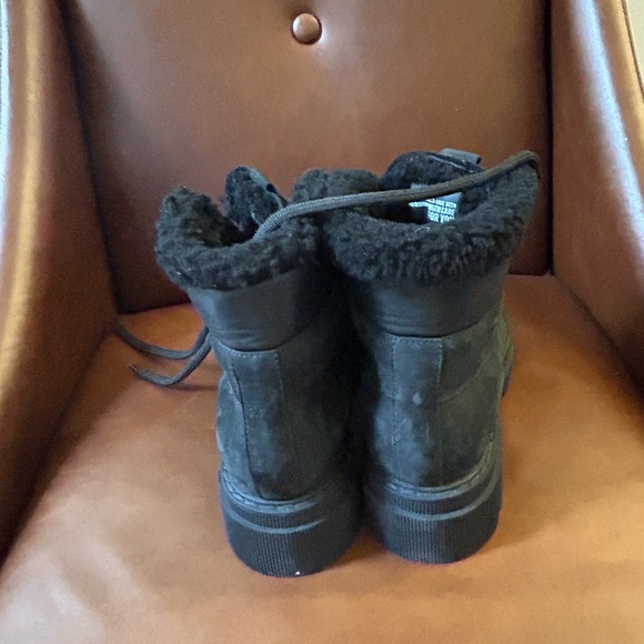 Voile Blanche Women's Tweed Shearling Lined Black Booties - Picture 3 of 11